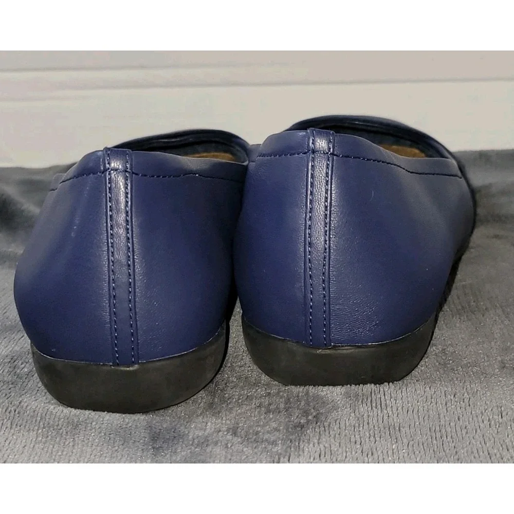 Trotters Samantha‎ Navy Women's Slip On 10WW Loafers T1812-400